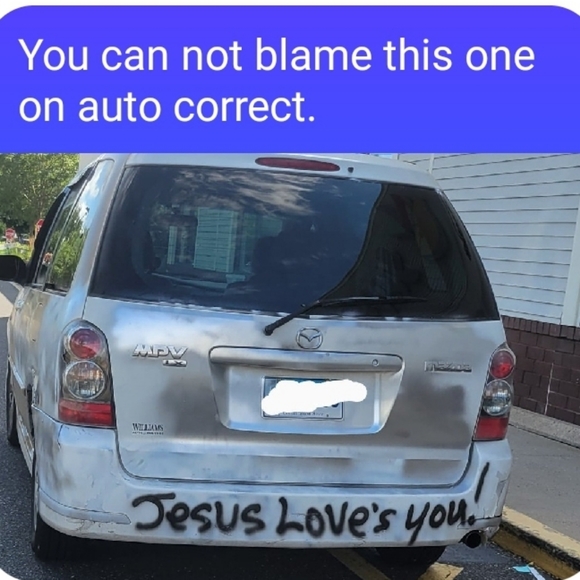 You can not blame this on auto correct. - Picture 1 of 1